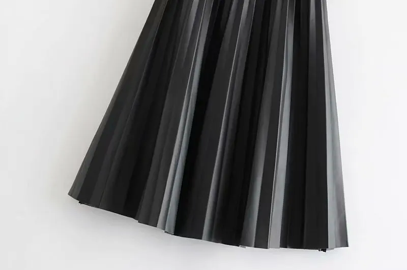 Новинка 2019 года сезон осень зима однотонная плиссированная юбка из