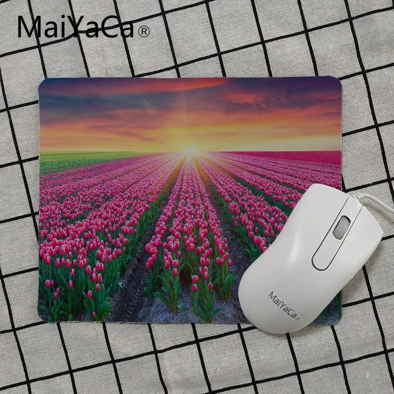 MaiYaCa тюльпан цветок обои прочный резиновый коврик для мыши игровой коврик для мыши Противоскользящий ноутбук ПК коврик для мышки коврик для мыши s