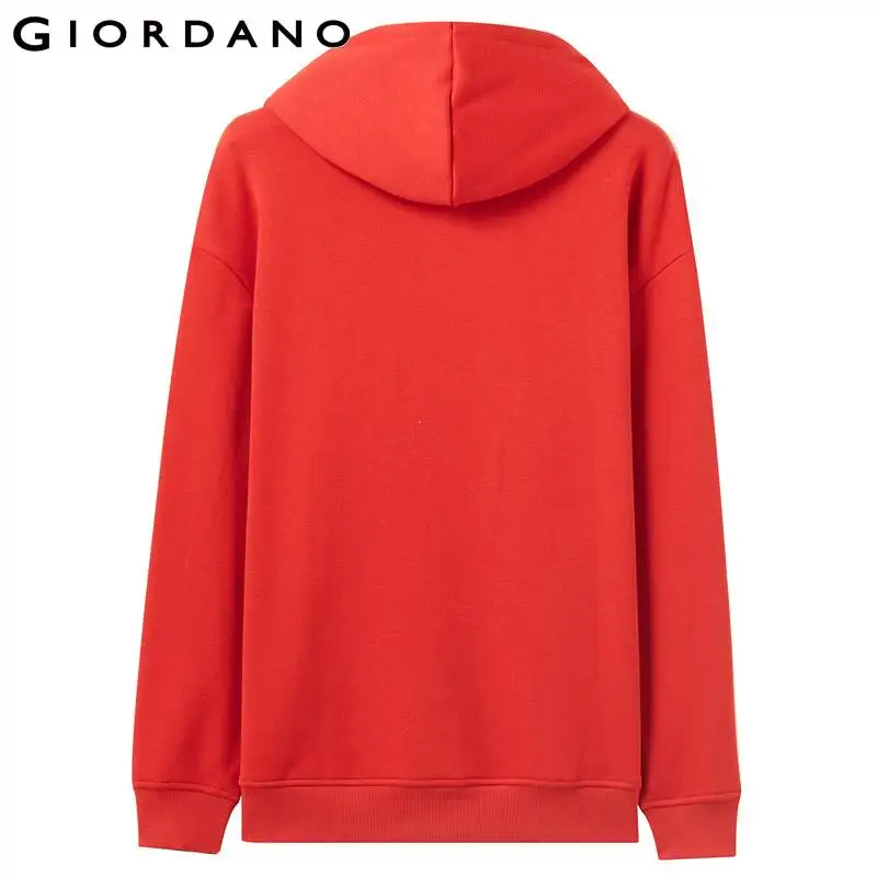 Giordano мужской свитшот кенгуру с капюшоном и длинными рукавами, с печатным принтом GRDN на груди