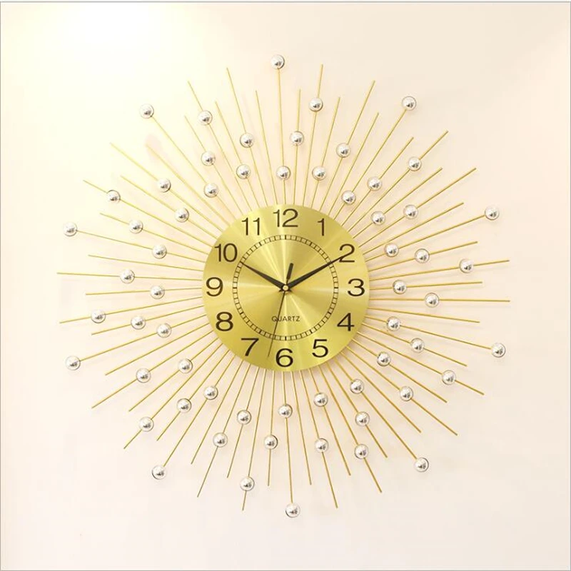 European Creative Wall Clock Wrought Iron Decorative Clocks Living Room Clock Wall Clock Shabby Chic Best Selling Products