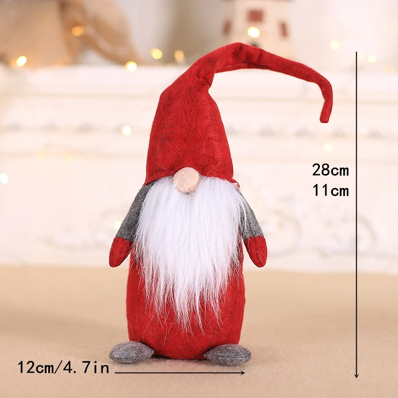 SDZS24201 Стоящая Статуэтка Navidad, рождественские куклы, рождественские украшения для дома, новогодний Рождественский подарок для ребенка, украшение на елку - Цвет: SDZS24201