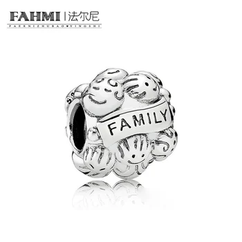 

FAHMI 100% 925 Sterling Silver New 1:1 Beaded 791039 FAMILY CHARM for DIY Bracelet & Bangle Limited Edition Jewellery Making
