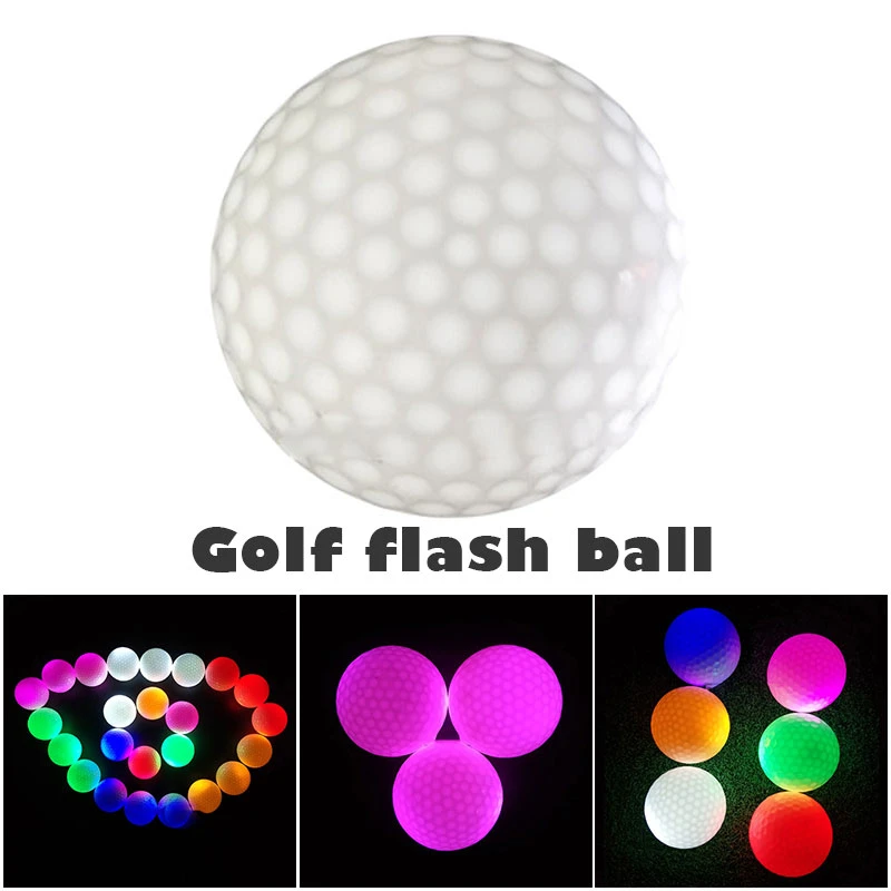 High Quality Pcs Glowing Golf Ball Night Light up LED Golf for Long Distance Shooting Dark Sport Practice N66|Golf Balls| - AliExpress