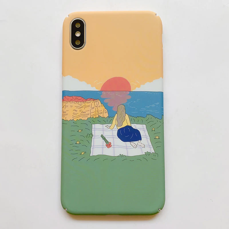 Жесткий PC чехол для телефона s для iphone 11Pro XS MAX X XR Sunrise Sea чехол для iphone 6 6s 7 8 Plus 11 задняя крышка fundas Capa - Цвет: 8