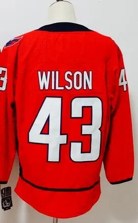 Все сшитые мужские футболки TJ Oshie ALEKSANDER Ovechkin Tom Braden Holtby Nicklas Backstrom Evgeny Kuznetsov - Цвет: Красный
