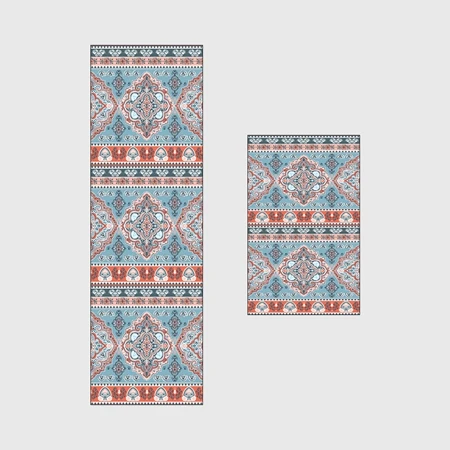 Kitchen Mat1 Кухонный Коврик противоскользящий богемный стиль Коврики для гостиной балкон Набор ковриков для ванной комнаты персидский геометрический коврик входной двери прихожая - Цвет: Kitchen Mat1