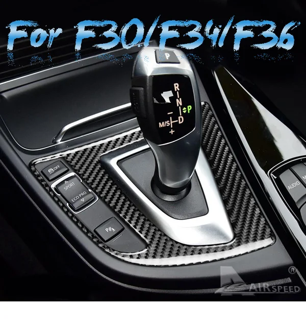 Adesivo Coprigear BMW F30-F36 | Cover Interni In Carbon Look | Multimediale E Cambio