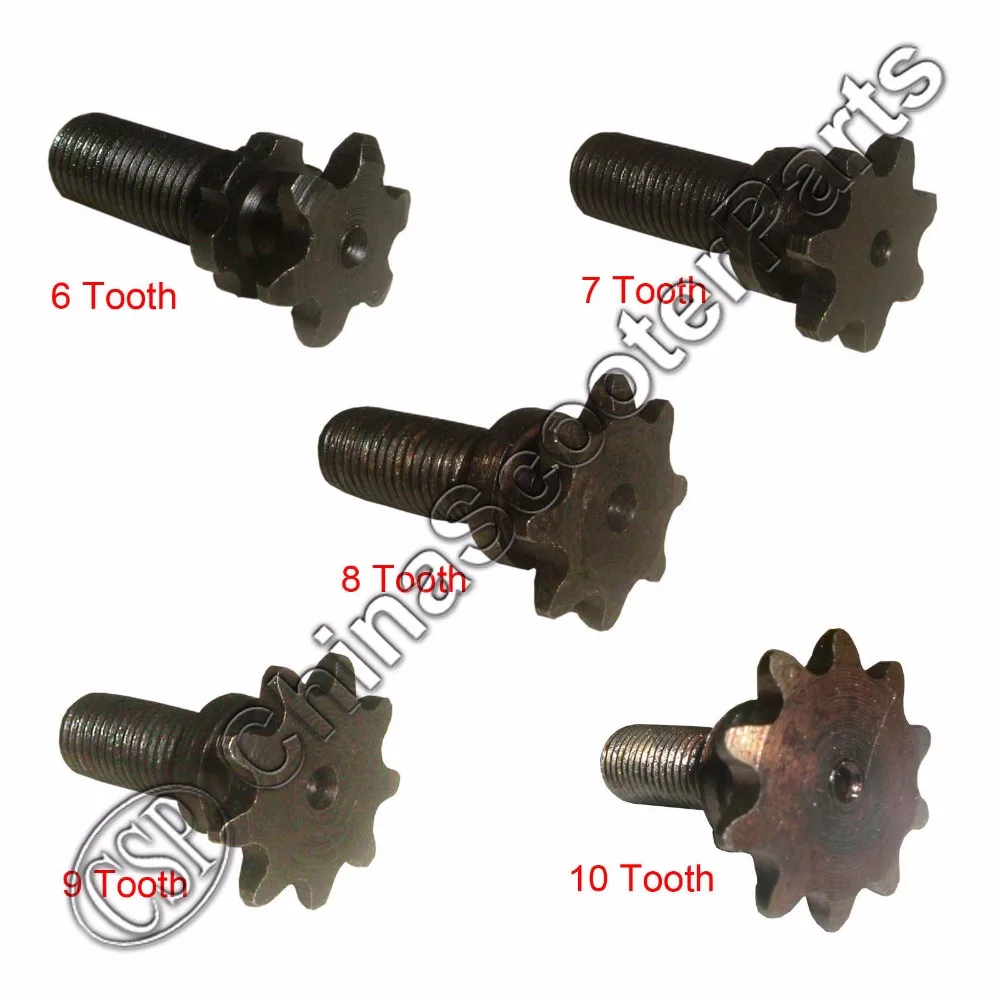 6 7 8 9 10 6T 7T 8T 9T 10T зубчатый передний валик звездочка 47CC 49CC Mini Moto Pocket Dirt Pit Bike ATV 25H