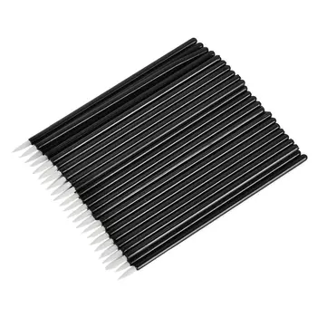 

100pcs/set Black Disposable Eyeliner Makeup Brushes Wand Applicator Eye Liner Liquid Professional Eye Cosmetic Brush Makeup Tool