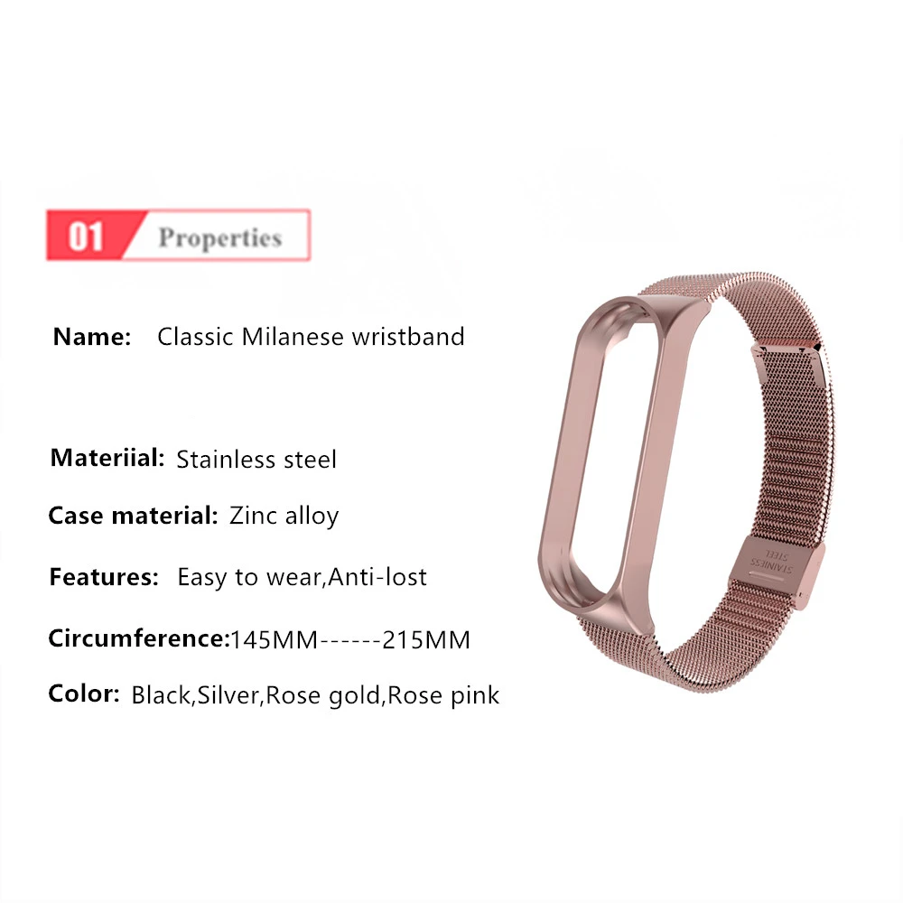 Magnetic Strap Wrist Metal Screwless Stainless Steel For Xiaomi Mi Band 6 5 4 3 fitness tracker strap watch strap metal watchband smart bracelet strap