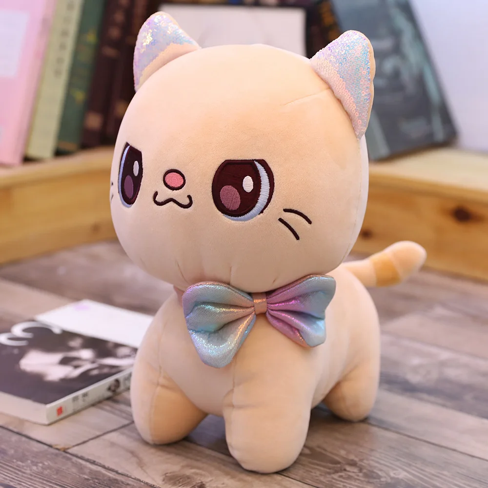 Кот набивные животные мультфильм кошка дети девочки кукла на день рождения игрушка детский подарок