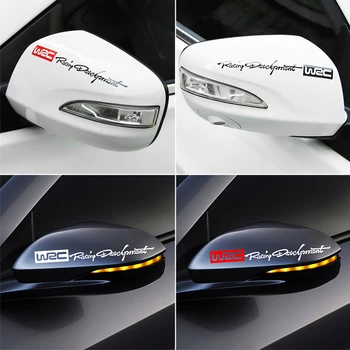 

Car Rearview Mirror Stickers WRC Rally Racing Stripe Sticker For Peugeot 308 307 206 Traveller Expert 407 2008 508 3008 5008