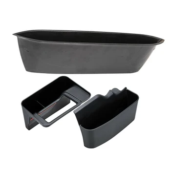 

3Pcs Storage Box Black Handle Tray Organizer For Jeep Wrangler JL 2018+