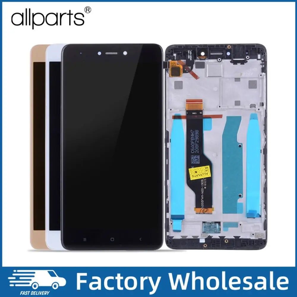 Продажа Snapdragon 625 Дисплей для XIAOMI Redmi Note 4X font b LCD b font в сборе с тачскрином на рамке Оригинал 5.5 черный белый золото