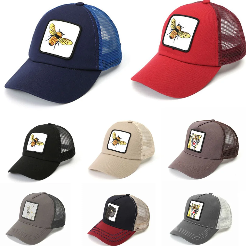 Унисекс бейсбольная шляпа мужская хлопковая Спортивная Кепка Snapback Тигр пчела Прохладный Регулируемый AU