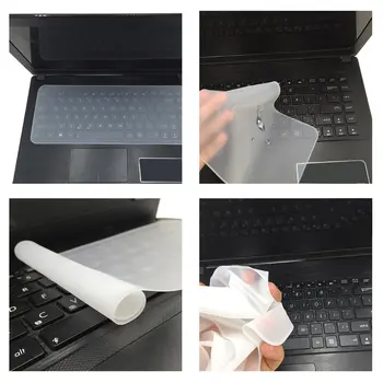 

13-17 Inch Keyboard Cover Skin Waterproof Dustproof Silicone Film Universal Tablet Keyboard Protector for 13-17 Inch Notebook