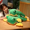 Anime Cartoon Healing Frog Prince Animal Plush Stuffed Doll Pillow Backpack Pendant Keychain Elastic Crystal Velvet Fabric Gifts