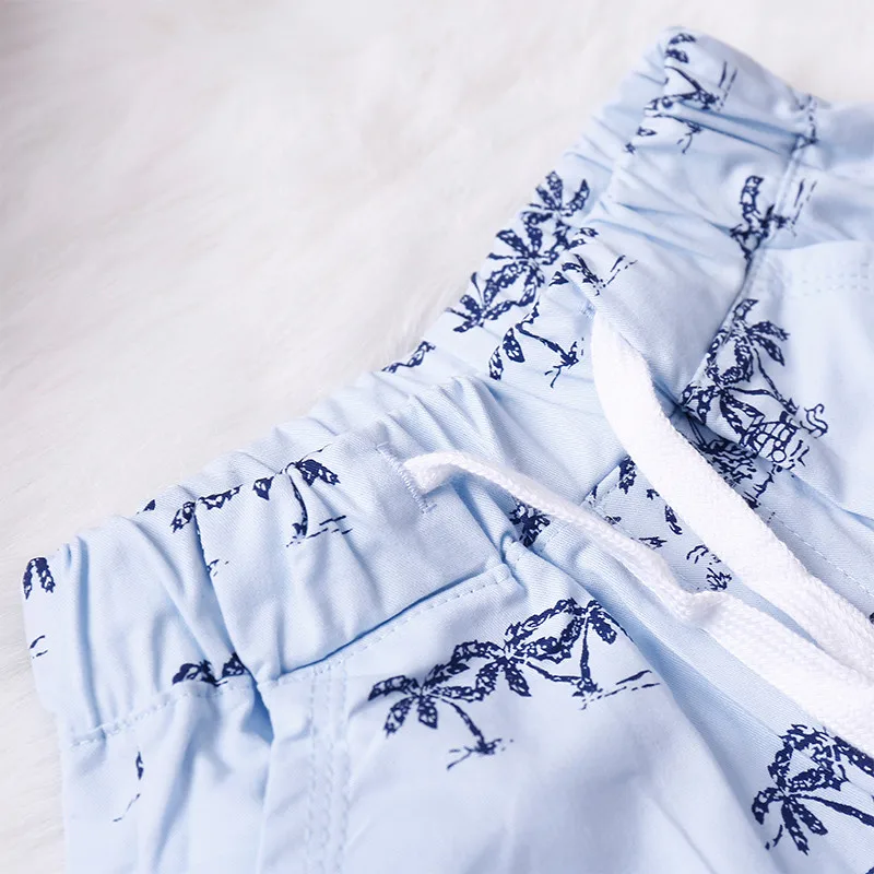 Boys Shorts Summer Beach Pants Casual Print All-match Cotton Children Kids Shorts Boy Clothes for 2 3 4 5 6 7 Years Old