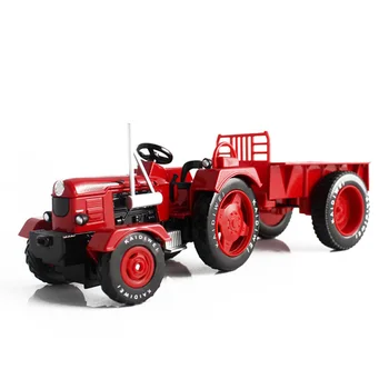 

Alloy Tractor Toy With Carriage Hobby Collection Desktop Decoration Simulation Agricultural Vehicle Model Children's Toy Cars