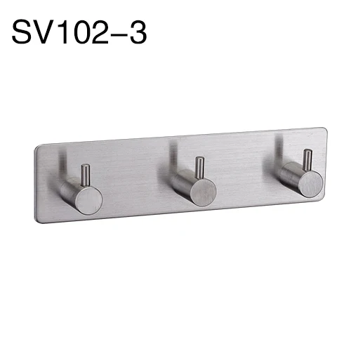 GAPPO Robe Hooks 5 clothes hook stainless steel Hooks Wall mount Tower Holder Bathroom Wall Mount Multi-functional Towel Hanger SV102-3