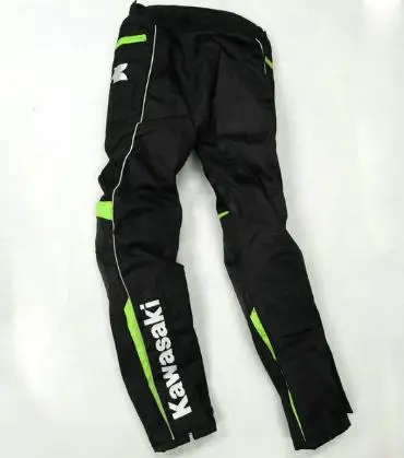 Один комплект мотоциклетная куртка с брюками для kawasaki Racing team устойчивые к падениям брюки с теплой подкладкой ветрозащитная Водонепроницаемая y - Цвет: Бежевый