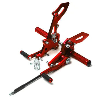 

Motorcycle CNC Aluminum Alloy Adjustable Rider Rear Sets Rearset Footrest Foot Rest Pegs For Kawasaki Z125 Pro 2016 2017