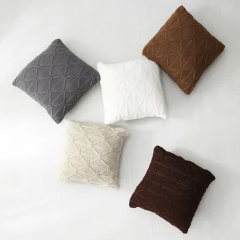 

Retro Nostalgic Cushion Cover 45x45cm New Year Decoration Pink Grey Throw Pillow Case Cushion Cover For Sofa Home Decor