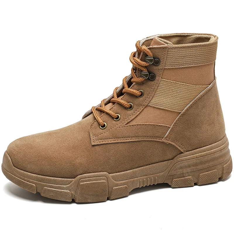 Men Desert Tactical Military Boots Mens Working Safty Shoes Army Combat Boots Militares Tacticos Zapatos Men Shoes Boots Feamle
