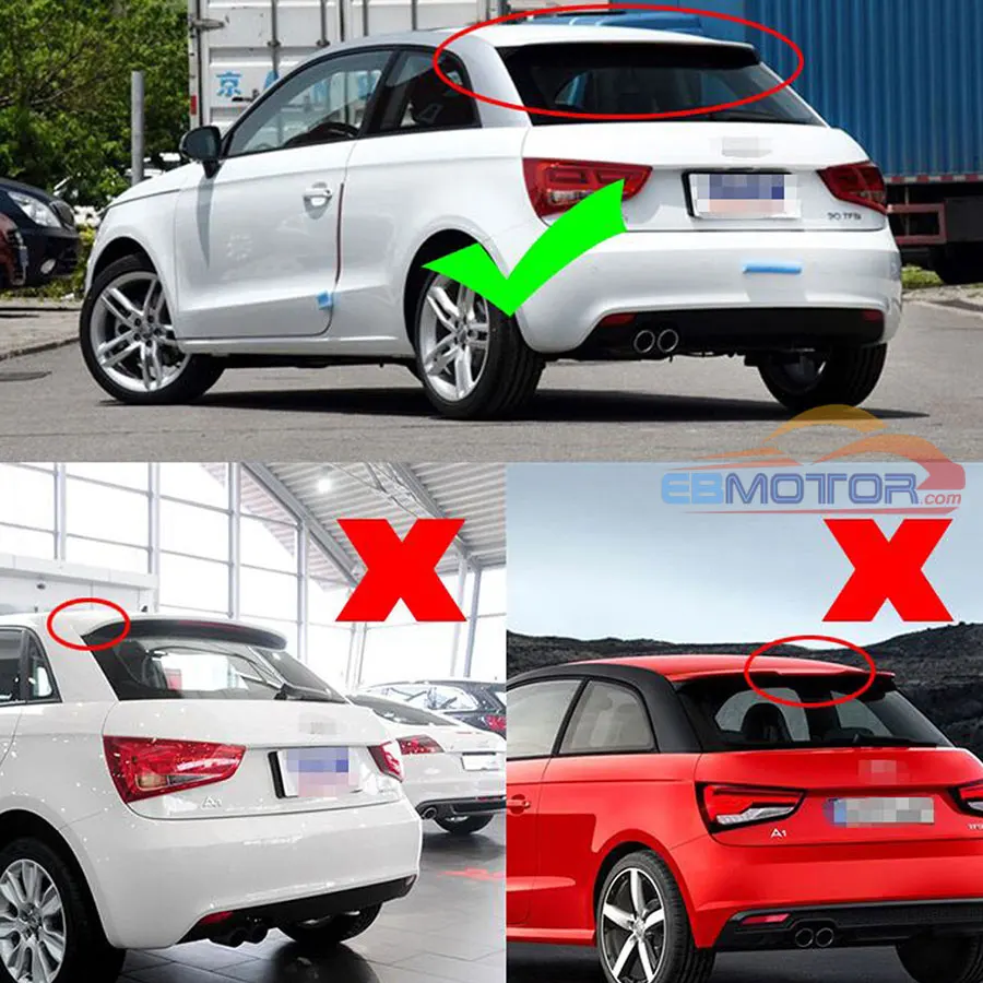 Настоящее карбоновое волокно спойлер на крыше крыло для Audi A1 8X3 дверь HatchbackCoupe стандарт 2011- A091