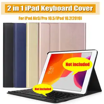 

2 In 1 Ultra-thin bluetooth Keyboard Cover Keyboard Case for iPad Air3/Pro 10.5/for iPad 10.2(2019) Cover Multi-Angle Stand