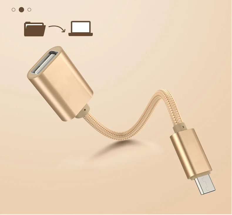 Оплетка micro USB для OTG USB 2,0 адаптер Шнур для micro OTG V8 Android leTV huawei oppo vivo планшетный ПК samsung смартфон