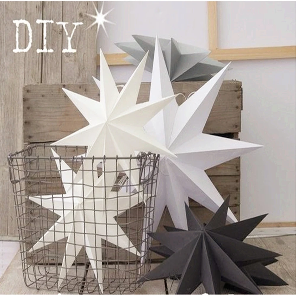 Сложенный Бумажный Звездный Патри украшения DIY висячая бумага фонарь весна лето