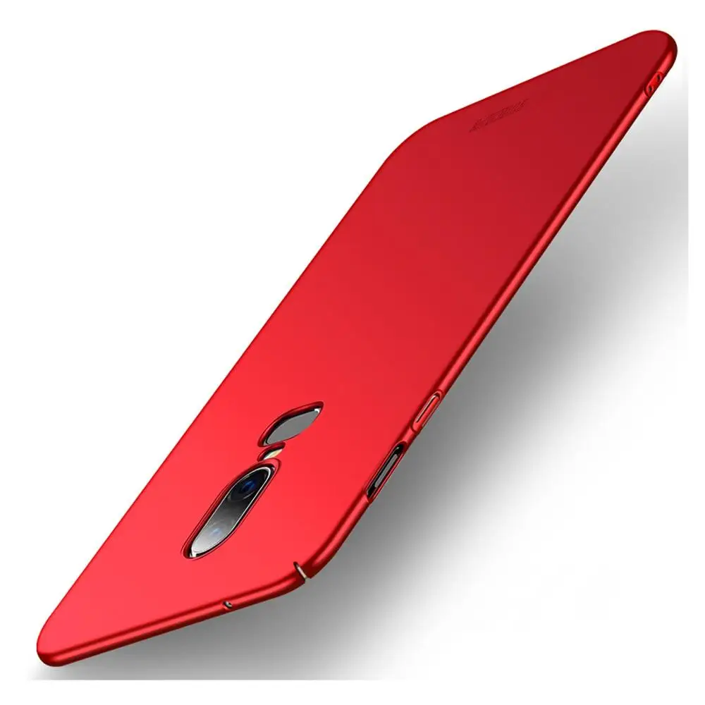 MOFI матовый ПК Жесткий Чехол для OnePlus 6 7 Fundas Couqe чехол для OnePlus 7 Pro сотовый телефон смартфон - Цвет: Red  for OP 6