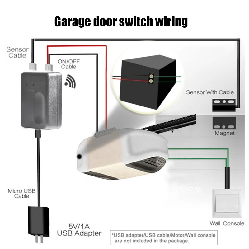 AABB-Garage Door Voice Control Smart Switch Garage Door WIFI Switch
