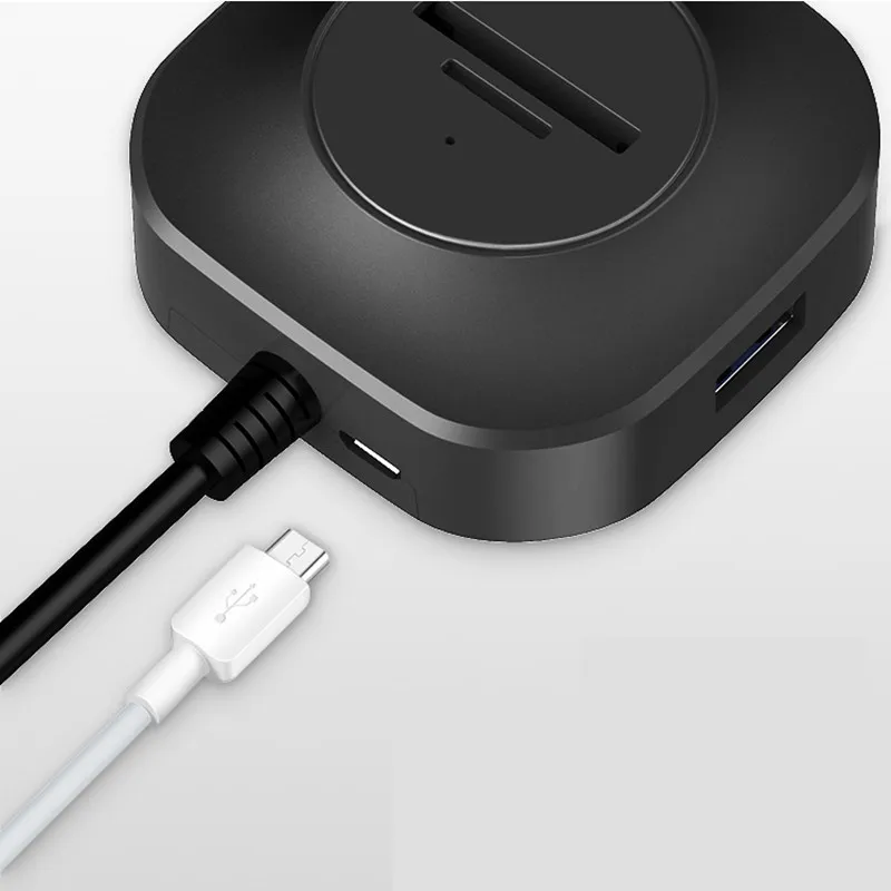 USB 2,0 концентратор разветвитель с несколькими портами для MacBook Pro док-станция USB 2,0 устройство для чтения карт SD TF с микро-usb блок питания USB 3,0 хаб