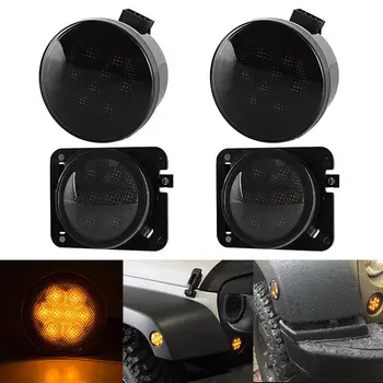 

Parts Turn Signal Lights Car Auto ABS Plastic Fender Side Marker LED 3000K