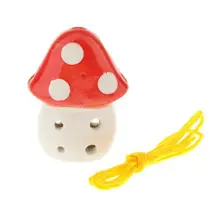 Переносной прибор Mashroom форма 6 отверстий красная музыкальная керамическая окарина