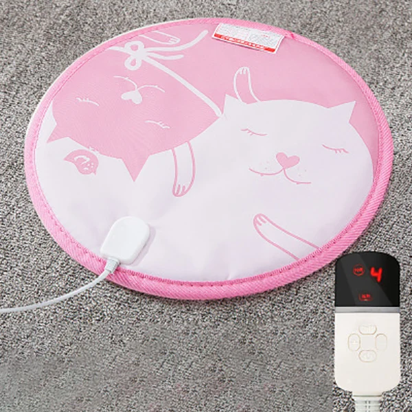 9 Gear Pink Зимнее теплое электрическое одеяло для домашних животных с подогревом, коврик для кровати, водонепроницаемый коврик с защитой от укусов, регулируемая температура, спальная кровать, сохраняющие тепло - Цвет: 9 Gear Pink