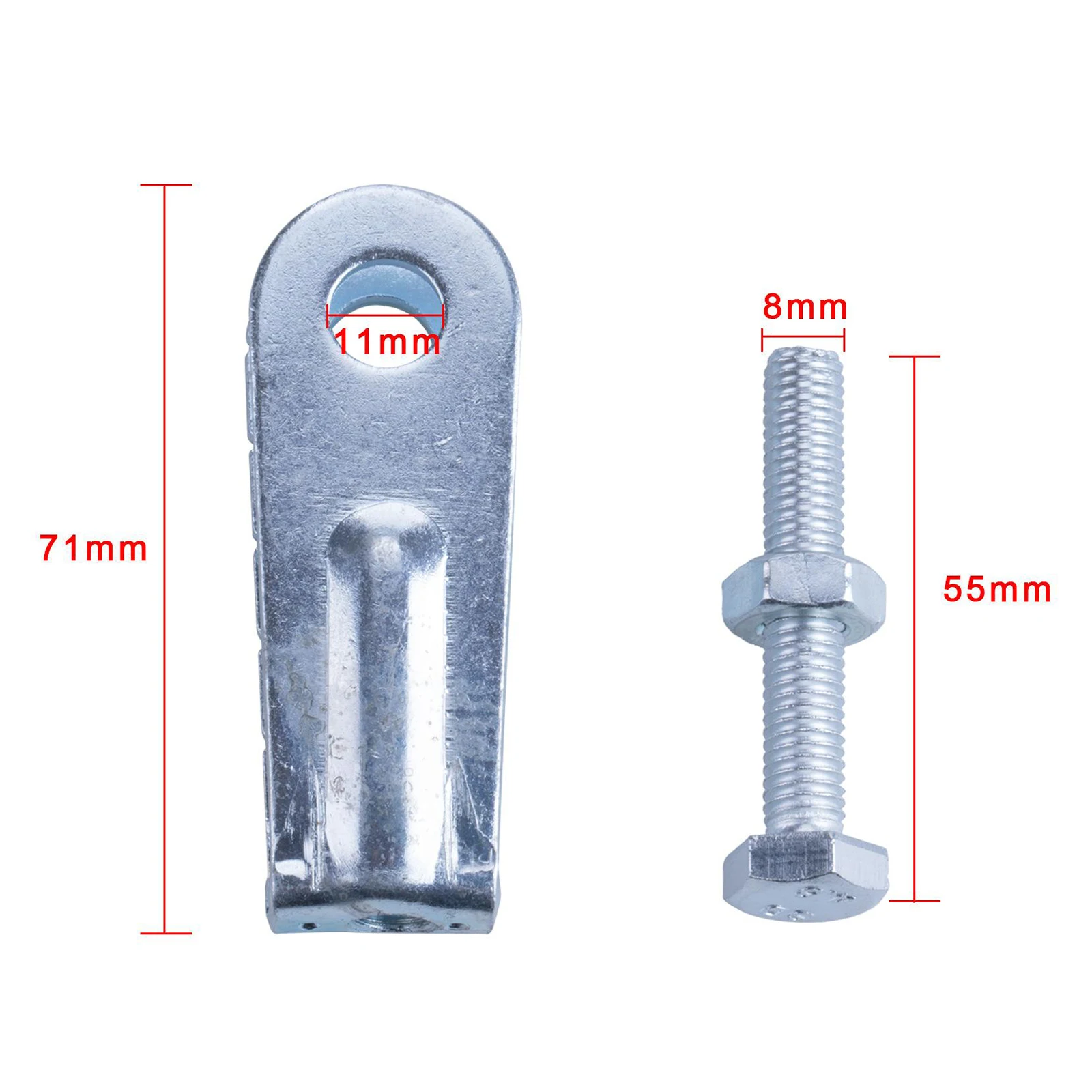 2x Motorcycle Wheel Chain Puller Adjusters Tensioner For Yamaha Banshee Warrior Raptor 350 Breeze Grizzly 125 Tri-Z YTZ250