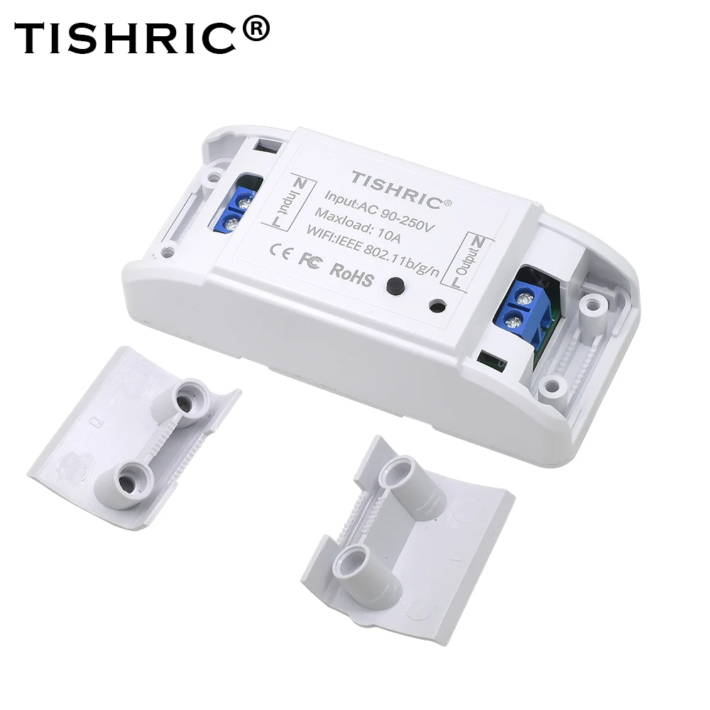 TISHRIC Basic умный переключатель Wi-Fi дистанционное управление свет 220 В для Ewelink/Google Home/Alexa/Amazon умный дом автоматизация Wifi переключатель