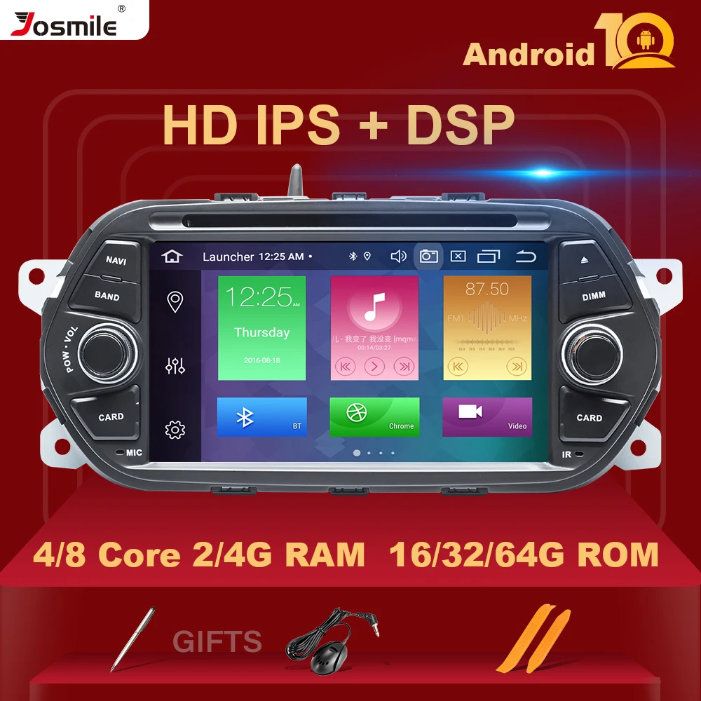 IPS DSP 4 Гб 64 ГБ 1 Din Android 10 автомобильный Радио DVD для Fiat Tipo Aegea Egea 2015 2016 2017