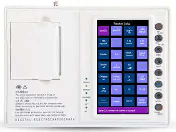

Cheap 3 chanels ECg EKG machine with 7inch Touch screen 12leads