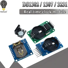 Ds3231 at24c32 iic módulo ds1302 precisão relógio módulo ds1307 módulo de memória mini módulo em tempo real 3.3v/5v para raspberry pi