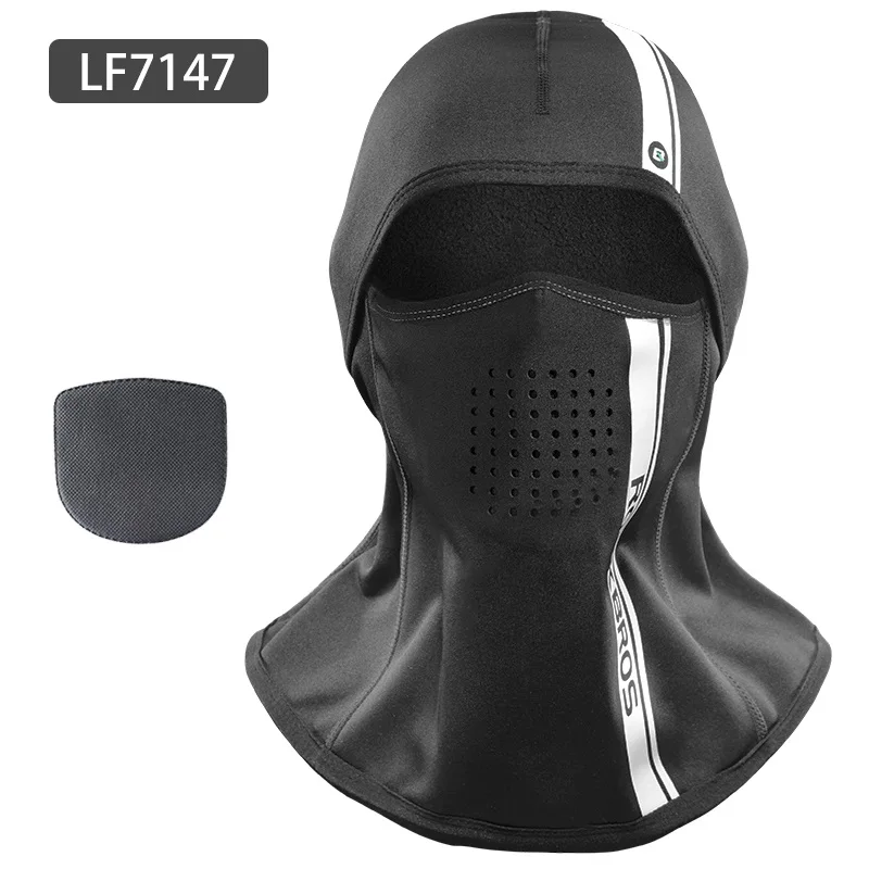 ROCKBROS Balaclava Winter Thermal Fleece Ski Mask Full Face Women Cover Snowboard Scarf Outdoor Sport Windproof Cycling Headgear - Цвет: LF7147