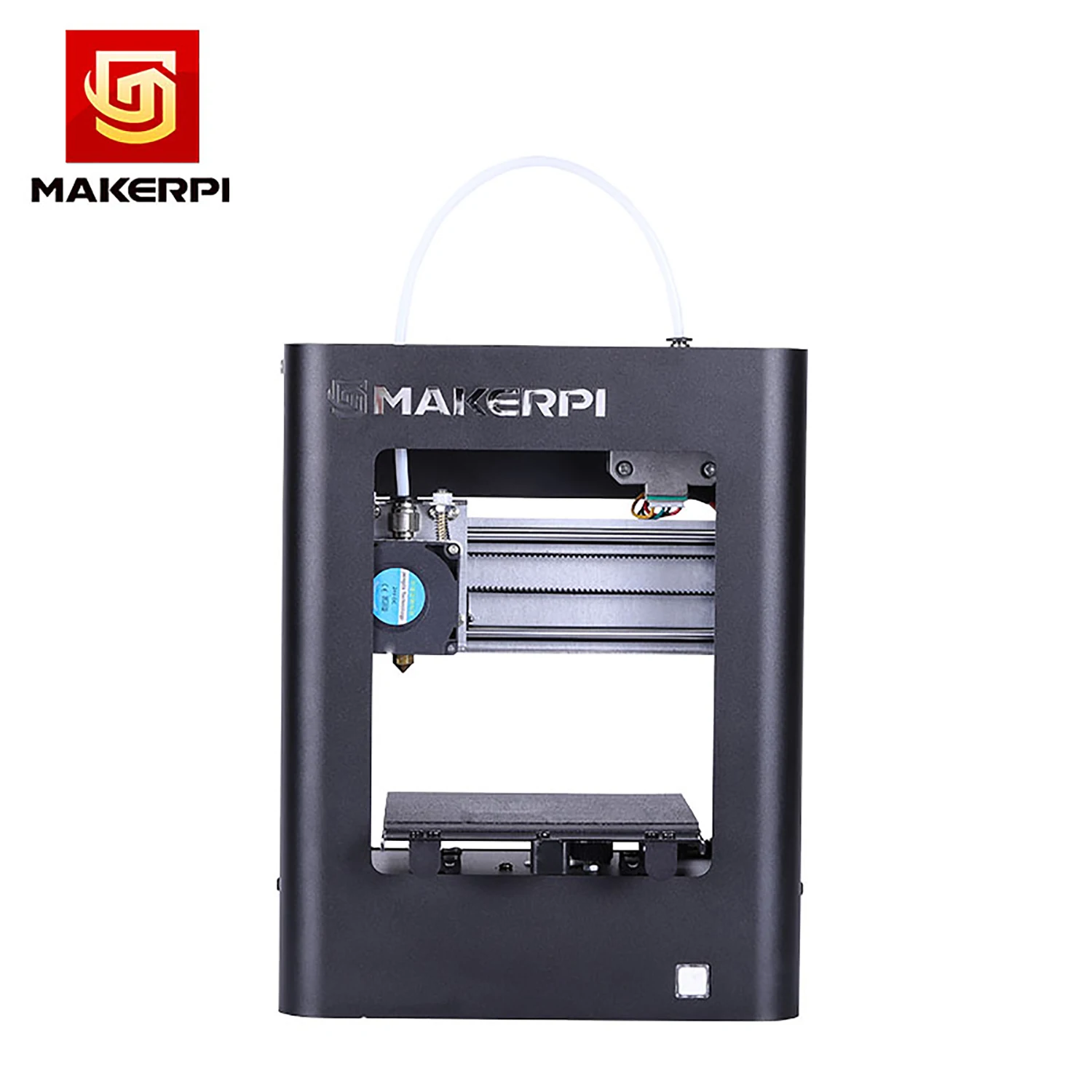 MakerPi M1 настольный мини 3d принтер Полностью Собранный 100*100*100 мм размер печати алюминиевая рамка однокнопочная печать смарт выравнивание