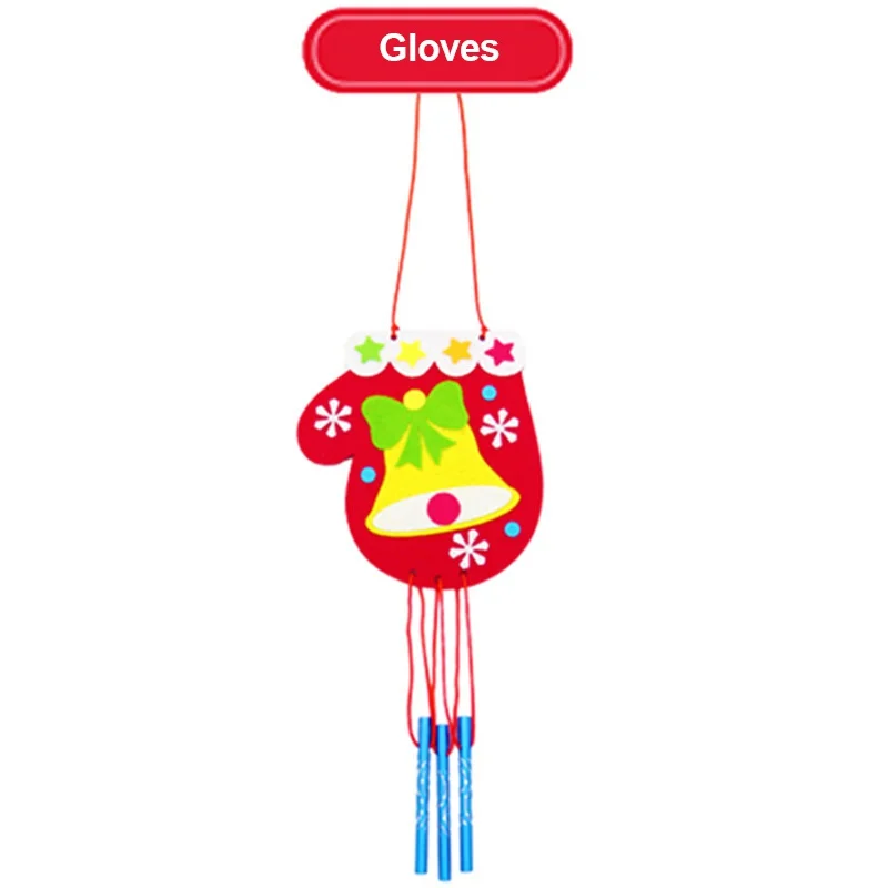 CreativeChimes Outdoor Yard Fabric Christmas DIY Wind Garden handmade wind Home Decor Wind Bell Hanging Ornament - Цвет: A1