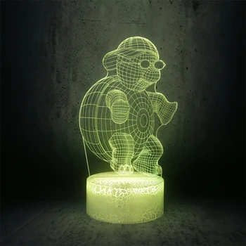 

Illusion night light Japan Anime Seven Dragon Ball Master Roshi Kame Sennin cartoon lamp kids gift desk decor