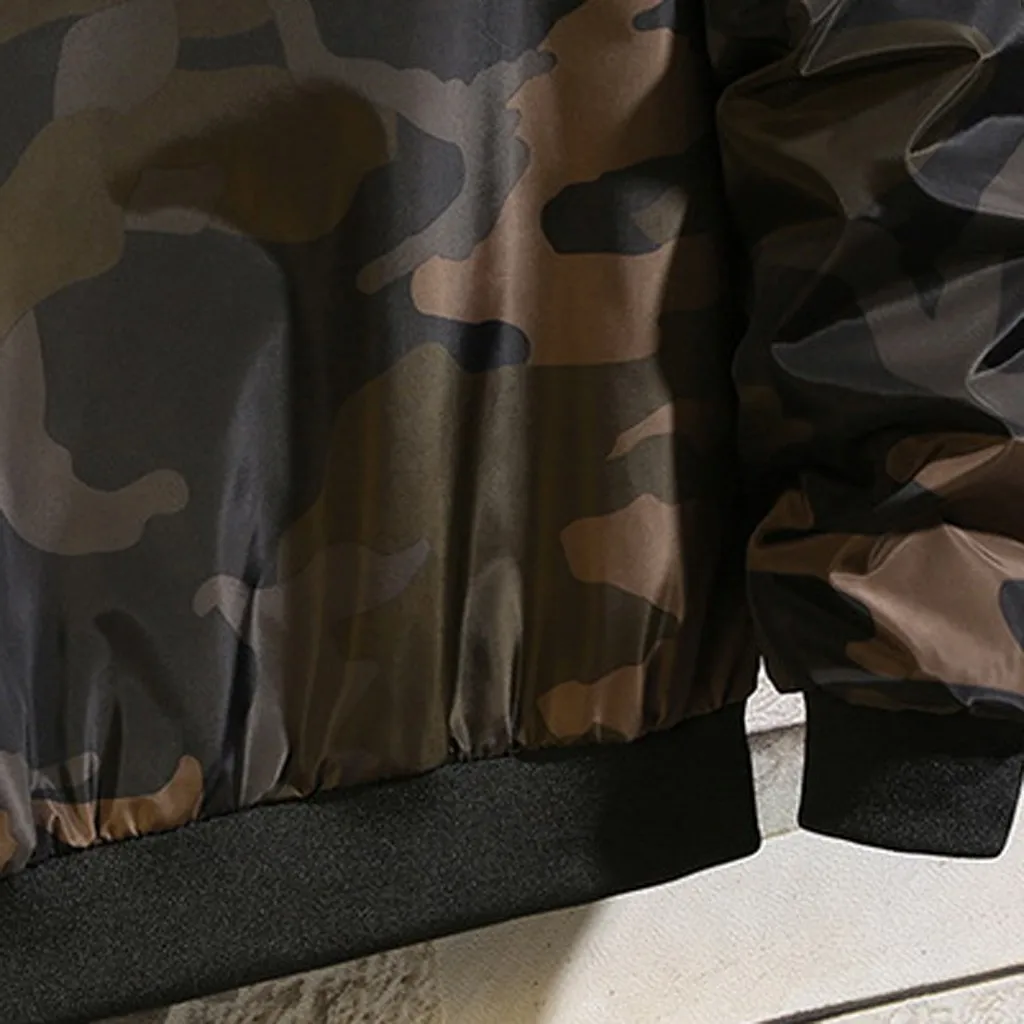 Мужская Осенняя Повседневная модная камуфляжная толстовка с капюшоном, тонкая уличная куртка, пальто, новинка, зимние куртки, свитер на молнии