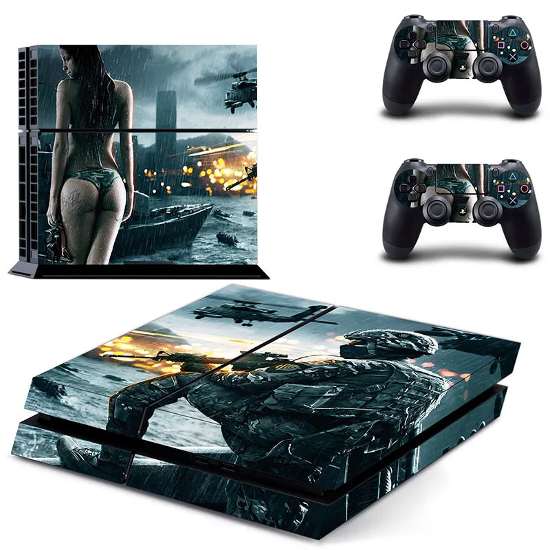 PS 4 наклейка s Battlefield 3 PS4 наклейка Play station 4 виниловые наклейки для кожи Pegatinas для консоли playstation 4 и 2 контроллера