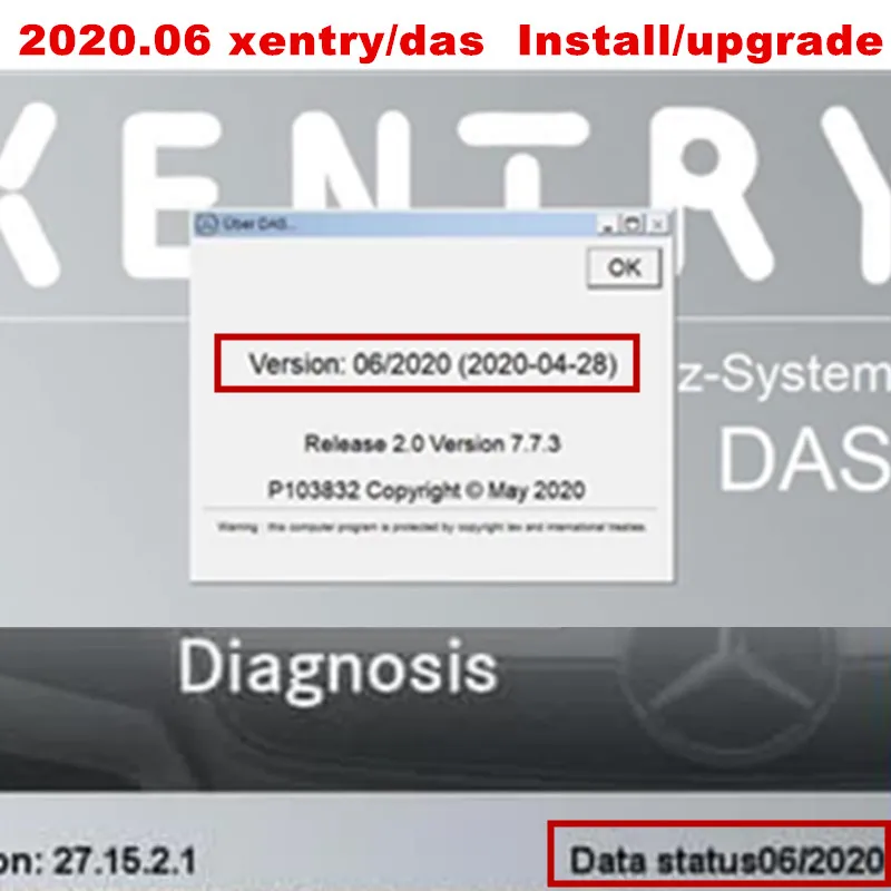 2020.06 mb estrela sd c4/c5/c6 win10 64bit profissão sistema software xentry/das instalar ou atualizar em linha pelo visualizador de equipe